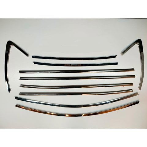 Hyundai Kona Cam Çıtası Kromu Çerçevesi Komple Nikelaj Seti