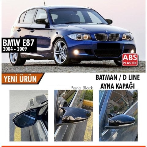 Bmw E87 Yarasa Ayna Kapağı Batman Parlak Siyah Piano Black