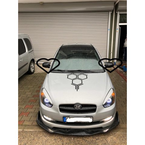 Hyundai Accent Era Yarasa Ayna Kapağı Batman Parlak Siyah Piano Black