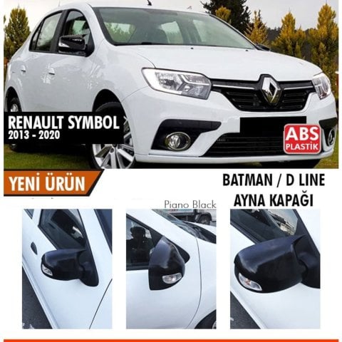 Renault Symbol Yarasa Ayna Kapağı Batman Parlak Siyah Piano Black