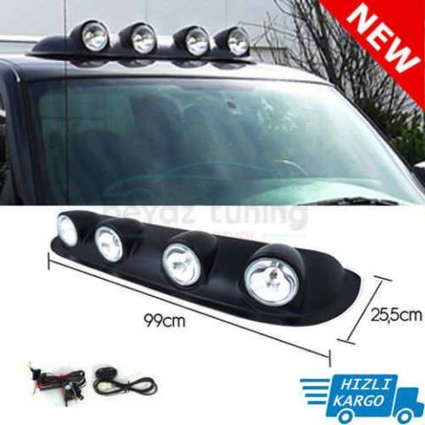 Off Road Sis Farı Tavan Sis Lambası 4 lü Beyaz
