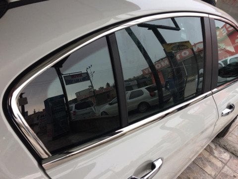 Fiat Egea Cam Çıta Çerçevesi Komple Set Kromu Nikelajı 8 Parça