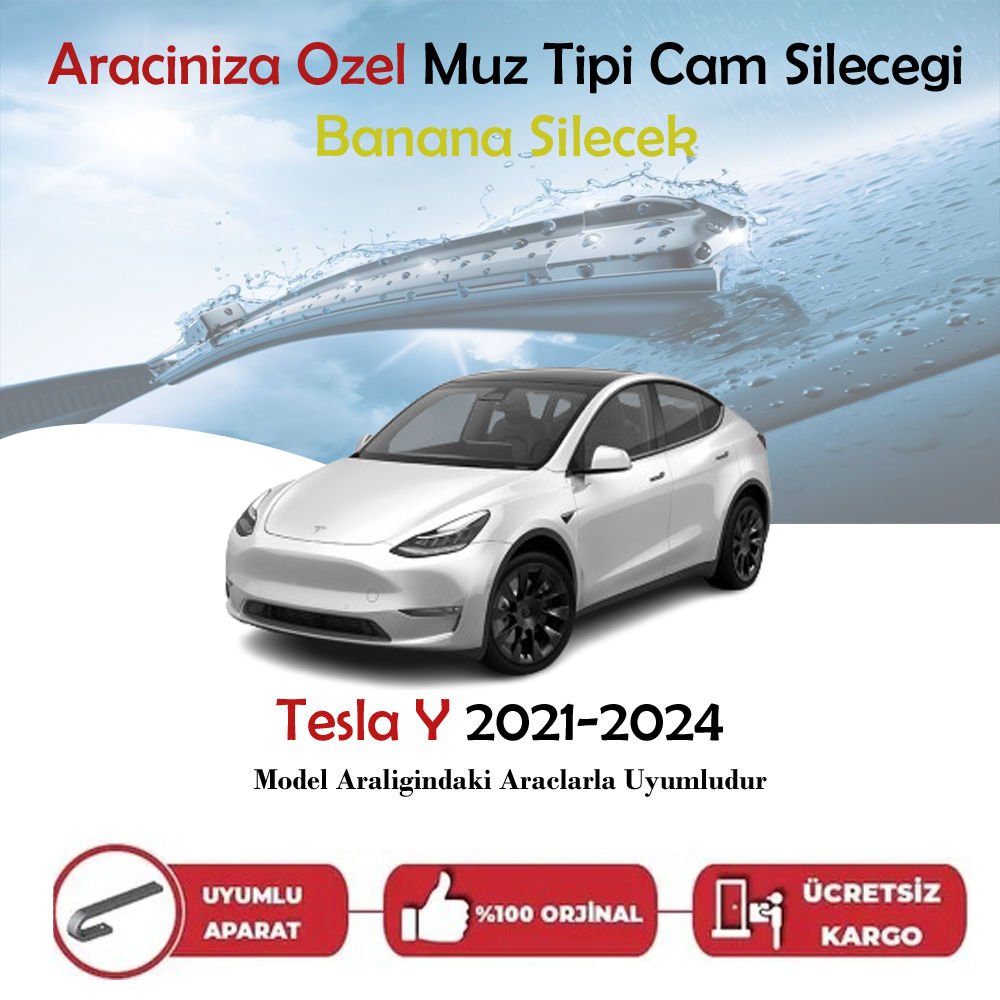 Tesla Y Muz Silecek Takımı 2021-2024