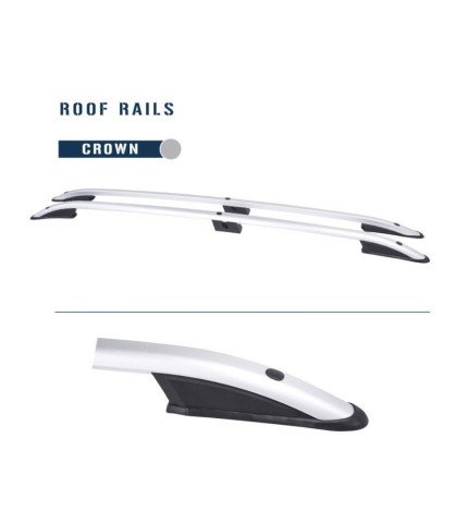 Peugeot Rifter Üst Port Bagaj Tavan Çıtası Alüminyum Gri