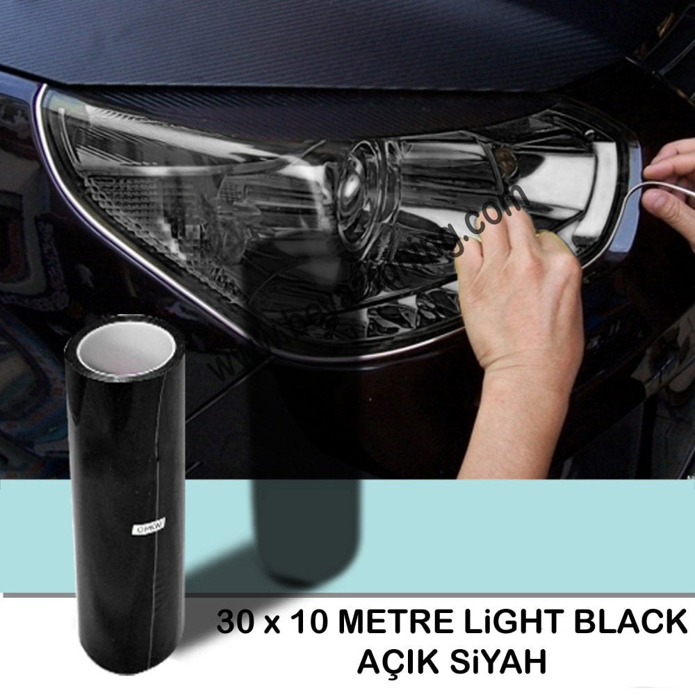 Far - Stop Filmi 30cm X 10mt Açık Siyah