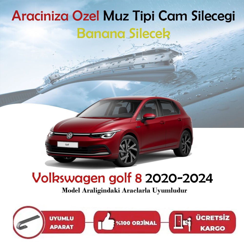 Volkswagen Golf 8 Muz Silecek Takımı 2020-2024