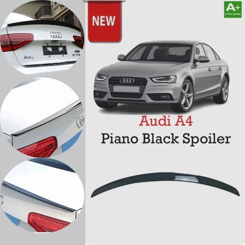 Audi A4 Bagaj Üstü Spoiler Parlak Siyah Spoyler 2012-2016