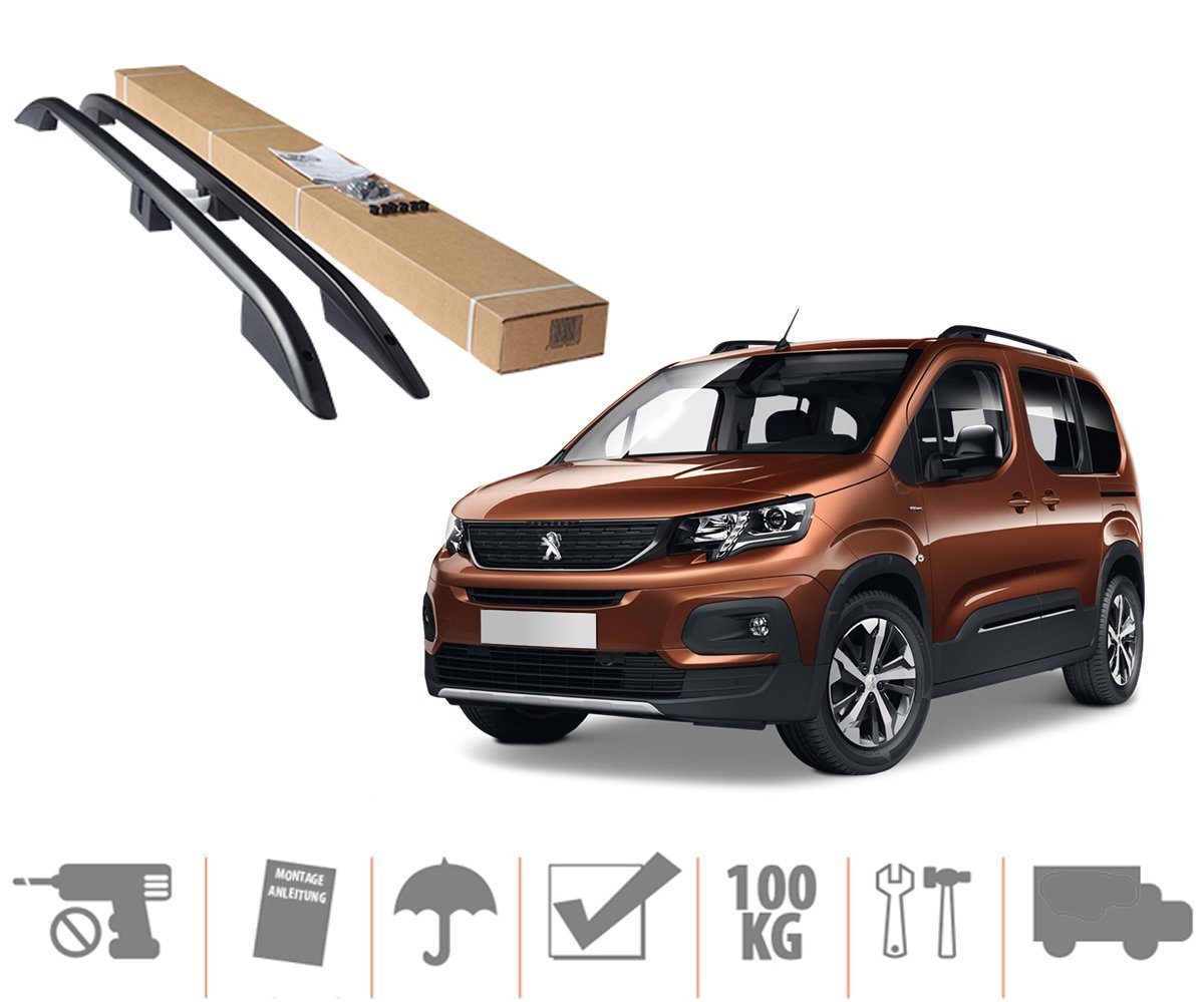 Opel Combo Üst Port Bagaj Tavan Çıtası Siyah