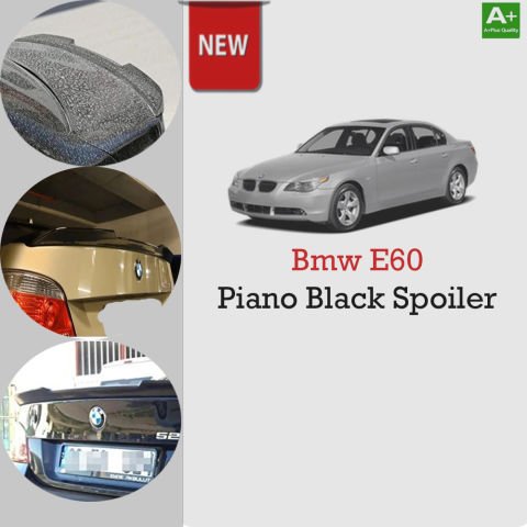 Bmw E60  Model İçin Uyumlu Bagaj Üstü M4 Piano Black Spoiler 2004-2011