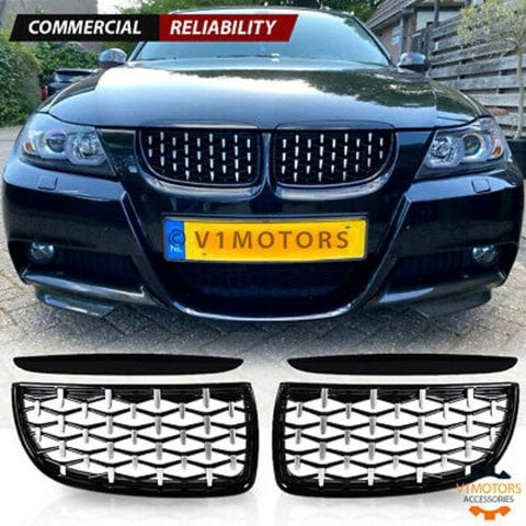 Bmw 3 Serisi E90 Ön Panjur Böbrek Diamond Model OEM 2005-2008