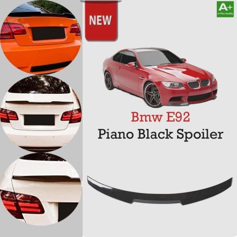 Bmw E92 Coupe Uyumlu M4 Yarasa Pianoblack  Spoiler  2006-2010