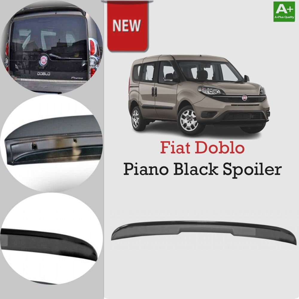 Fiat Doblo Bagaj Üstü Spoiler Pianoblack 2010-2019