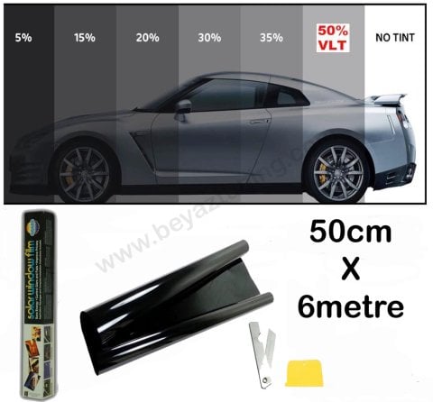 Cam Filmi 50 cm x 6 Mt. Süper Dark Black %05