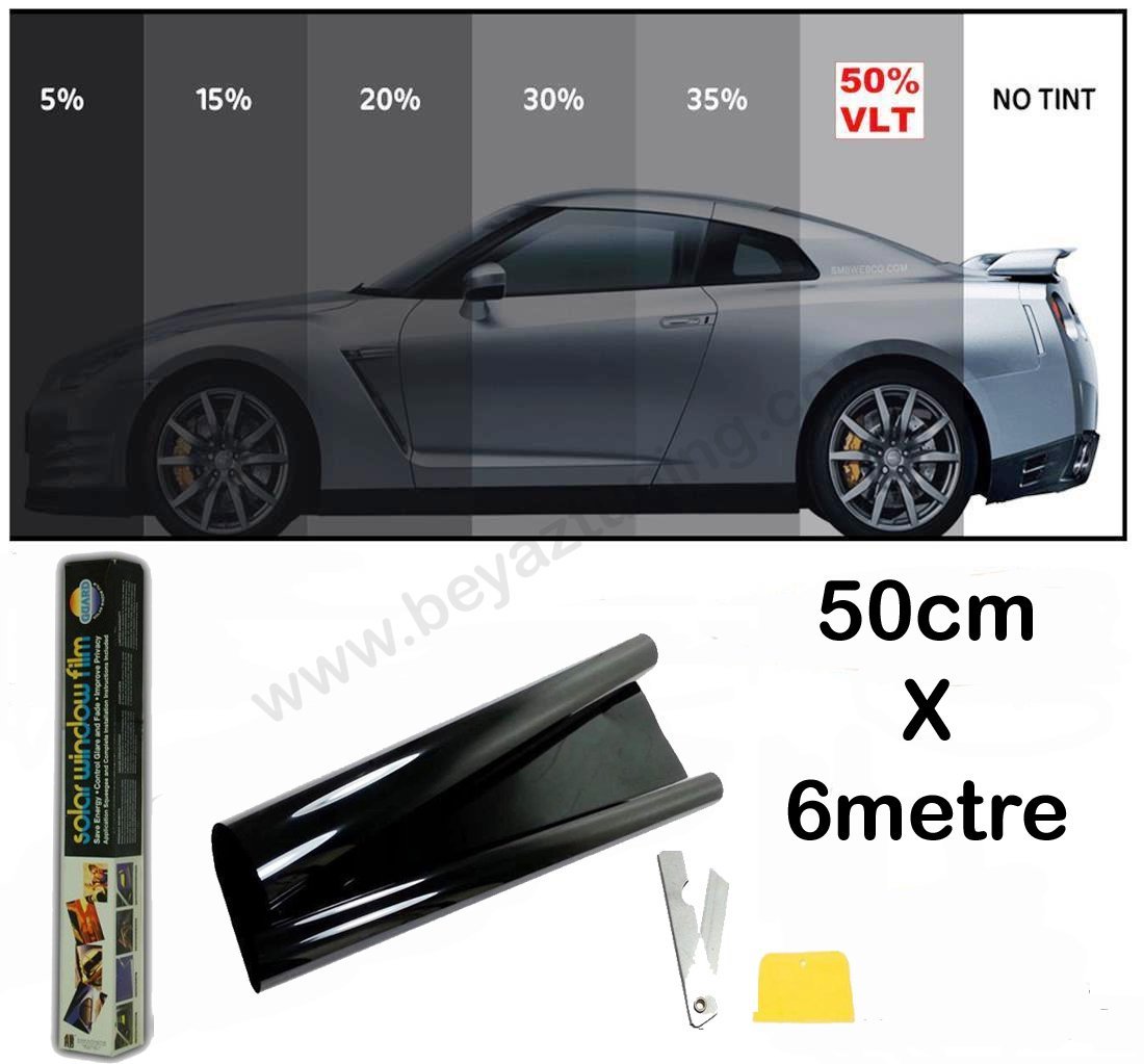 Cam Filmi 50 cm x 6 Mt. Light Black %35