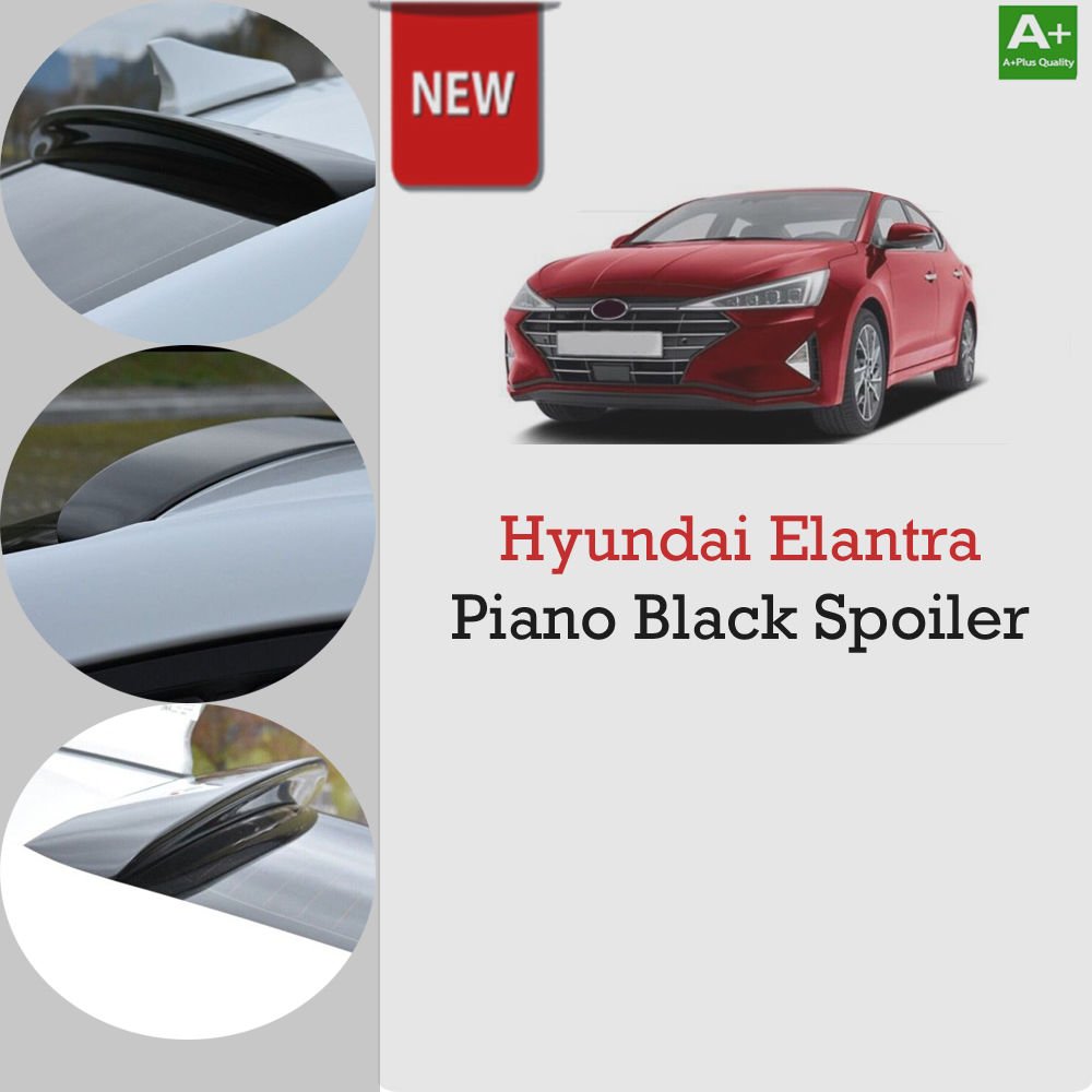 Hyundai Elantra Cam Üstü Spoiler Piano Black 2021 Sonrası