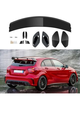 Mercedes W176 A Serisi  Spoiler Kanat Piano Black A180-A200-A260 Uyumlu