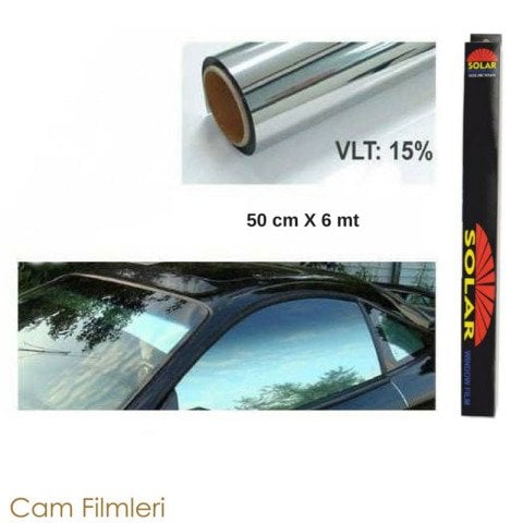 Cam Filmi 50 cm x 6 Mt. Aynalı Silver