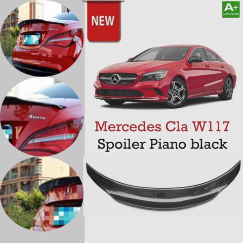 Mercedes Cla W117 Bagaj Üstü Spoiler Psm Piano Black