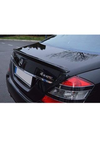 Mercedes W221  S Serisi Bagaj Üstü Piano Black  Spoiler Kanat 2005-2013