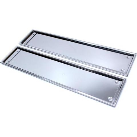 Paslanmaz Krom Plaka Altlığı Seti Saç 2li