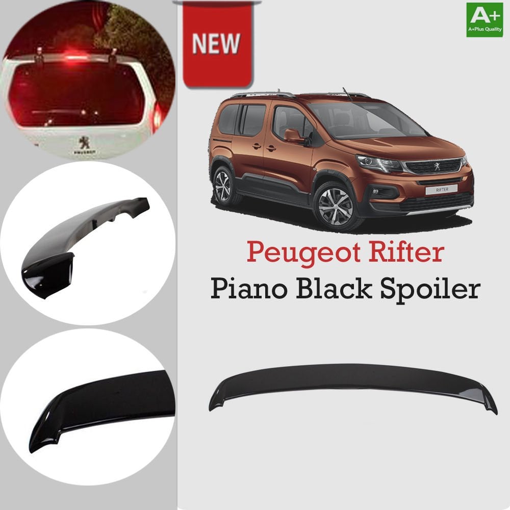 Peugeot Rifter Bagaj Üstü Spoiler Piano Black 2019 Sonrası