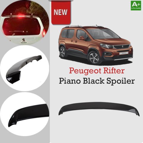 Peugeot Rifter Bagaj Üstü Spoiler Piano Black 2019 Sonrası