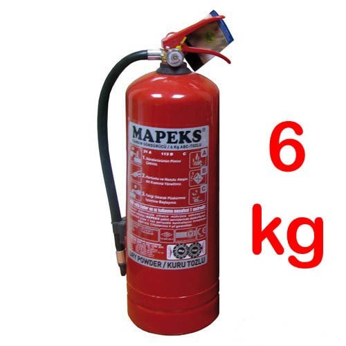 Yangın Söndürme Tüpü Söndürücü Abc Tozlu Askı Aparatlı 6 KG