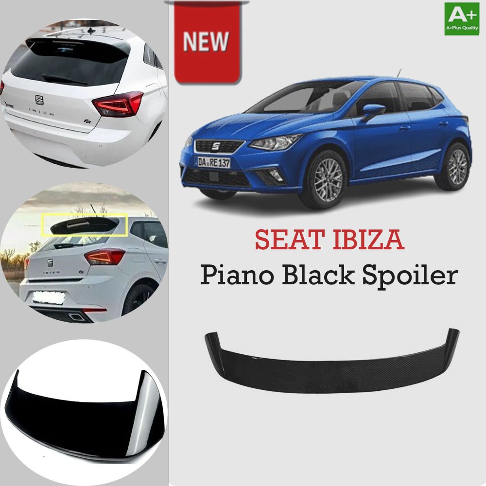 Seat İbiza Bagaj Üstü Spoiler Piano Black Boyalı 2017 Sonrası