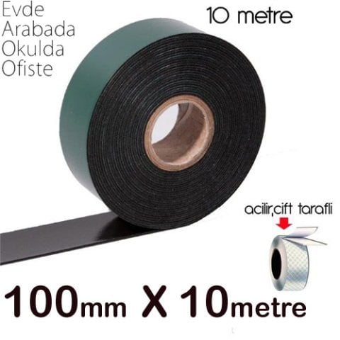 Çift Taraflı Bant Siyah Köpük 100MM X 10 MT