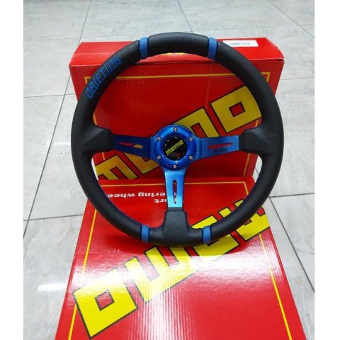 Momo Ofsetli Spor Direksiyon Çizgili Mavi