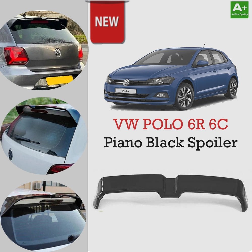 Vw Polo 6R 6C Bagaj Üstü Spoiler Oettinger Piano Black 2009-2019