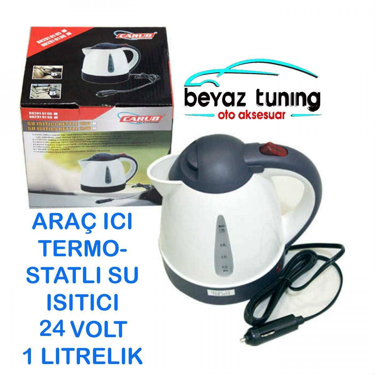 Kamyon Su Isıtıcı Oto Kettle Termostatlı 24V 1LT