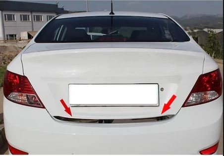 Hyundai Accent Blue Bagaj Alt Çıtası Kromu Nikelaj