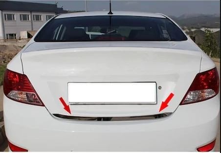 Hyundai Accent Blue Bagaj Alt Çıtası Kromu Nikelaj