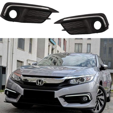 Honda Civic Fc5 Ön Sis Gündüz Farı Ledli DRL Tek Çizgili