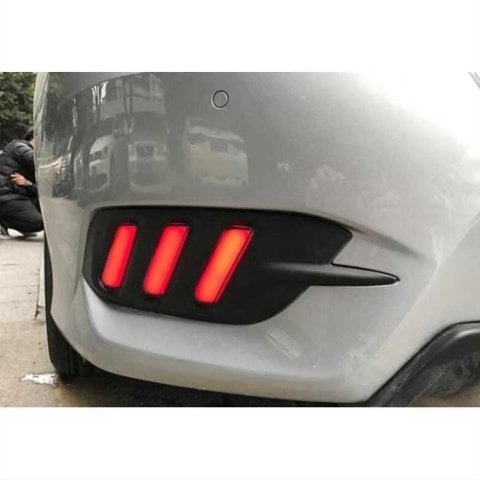 Honda Civic Fc5 Arka Sis Lambası Ledli 3 Çizgili Kırmızı