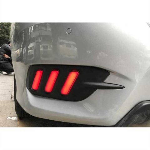 Honda Civic Fc5 Arka Sis Lambası Ledli 3 Çizgili Kırmızı