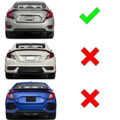 Honda Civic Fc5 Arka Sis Lambası Ledli 3 Çizgili Kırmızı