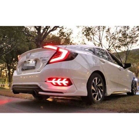 Honda Civic Fc5 Arka Sis Lambası Ledli Uçak Dizayn Haraketli