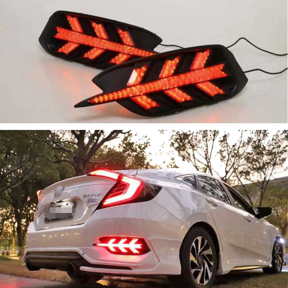 Honda Civic Fc5 Arka Sis Lambası Ledli Uçak Dizayn Haraketli