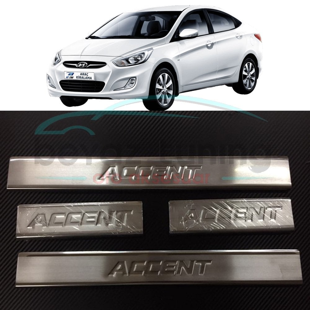 Hyundai Accent Blue Kapı Eşiği Kromu Nikelaj