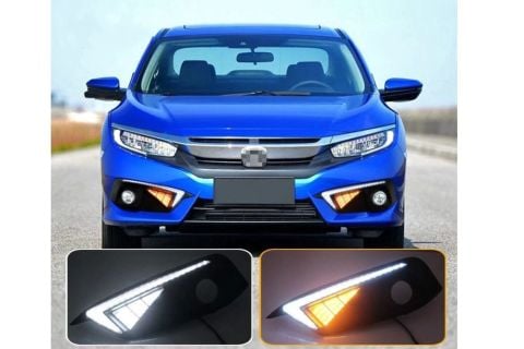 Honda Civic Fc5 Ön Sis Çerçevesi Ledli Wifi Dizayn