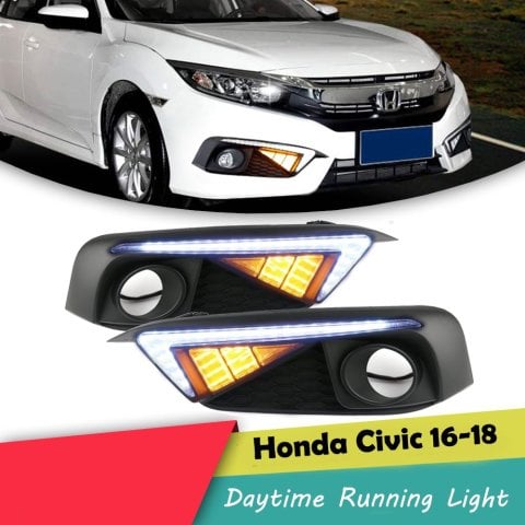 Honda Civic Fc5 Ön Sis Çerçevesi Ledli Wifi Dizayn