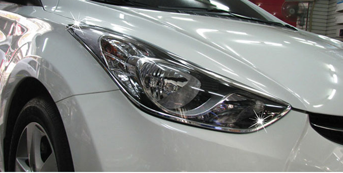 Hyundai Elantra Far Çerçevesi Kromu Nikelajı 2010-2015