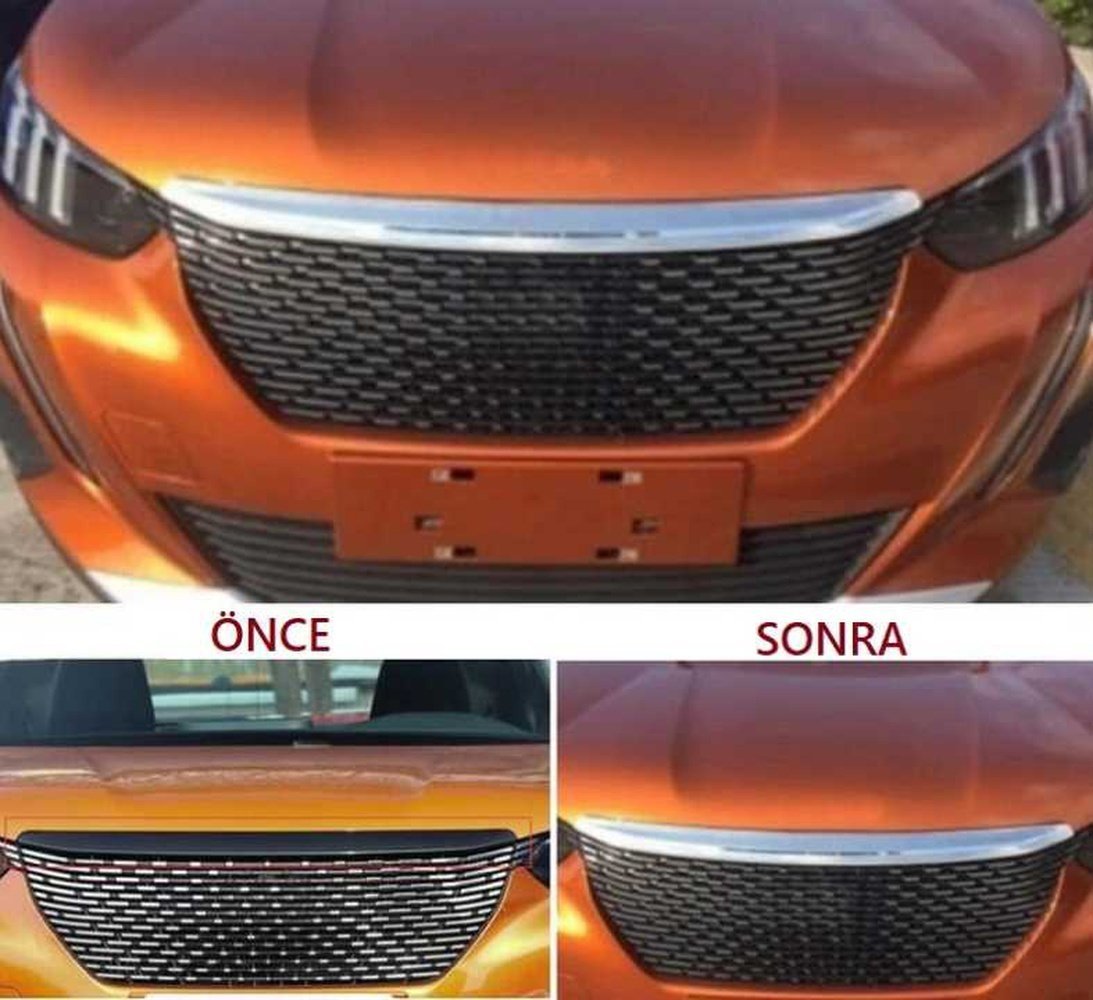 Peugeot 2008 Panjur Üst Krom Nikelajı Kaplama