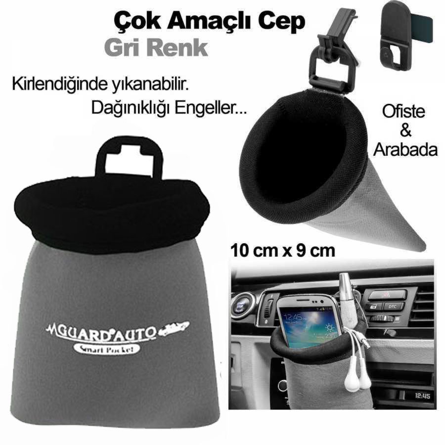 Akıllı Kese Organizer Cep Gri