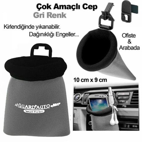 Akıllı Kese Organizer Cep Gri