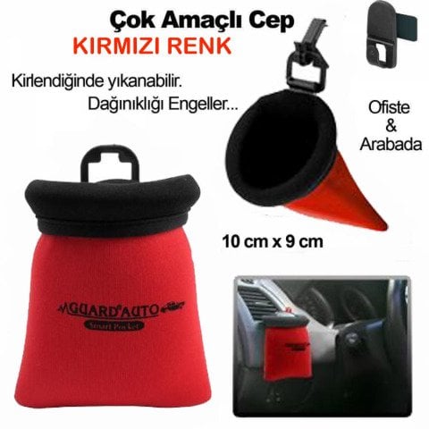 Akıllı Kese Organizer Cep Kırmızı