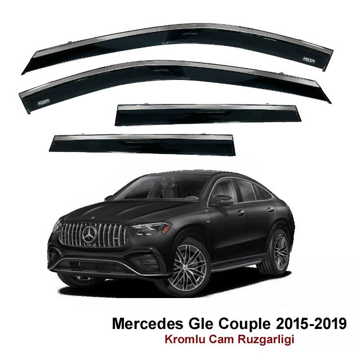 Mercedes GLE Coupe Kromlu Cam Rüzgarlığı Niken 2015-2019