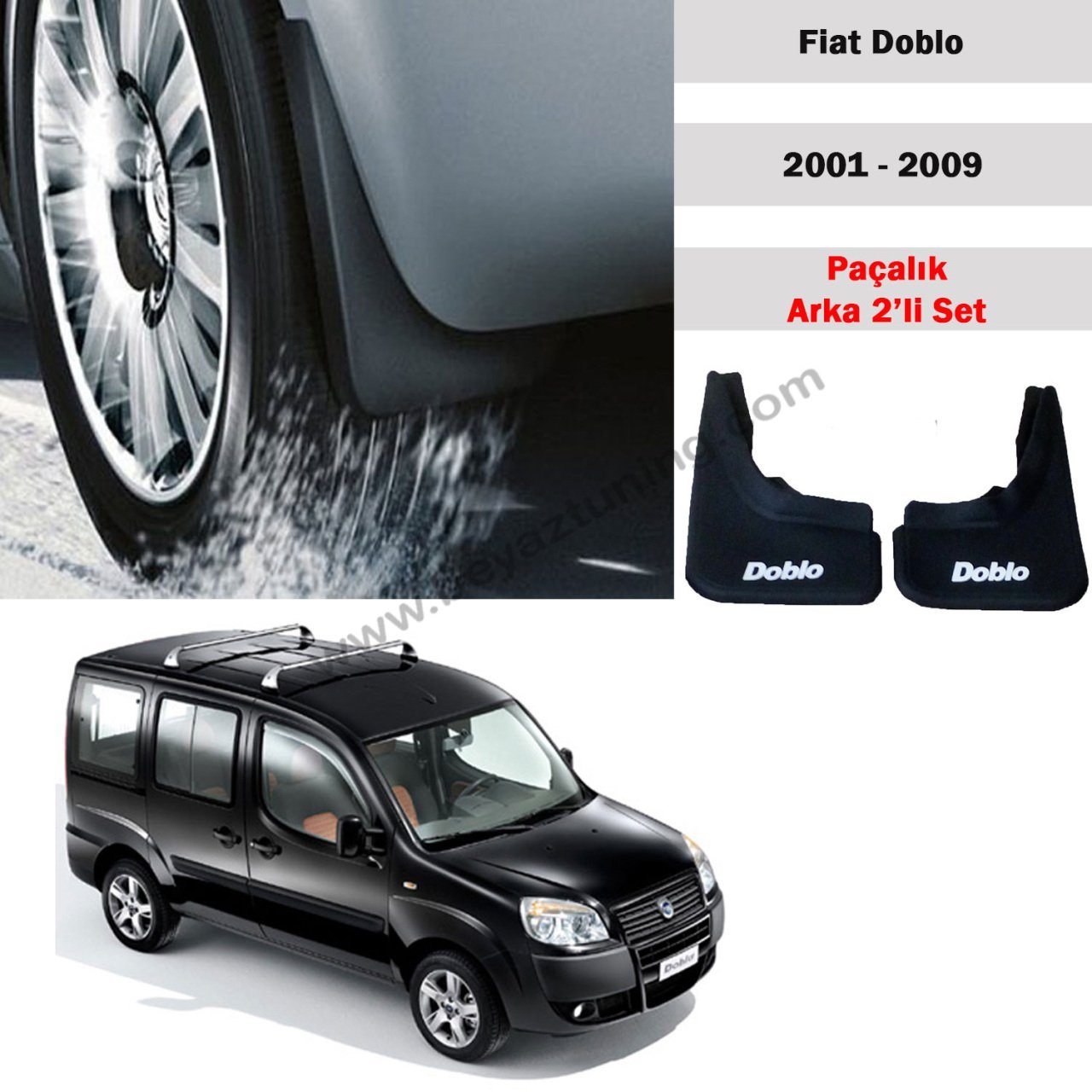 Fiat Doblo Paçalık Tozluk Çamurluk Arka Set 2001-2009